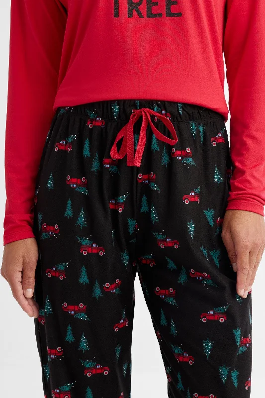 women's pajamas with a timeless appealPantalon pyjama de Noël en flanelle - Femme