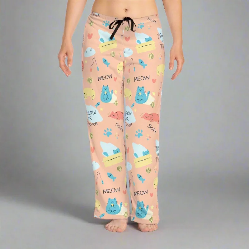 women's pajamas for those who love to dreamWomen's Pajama Pants Cat MEOW