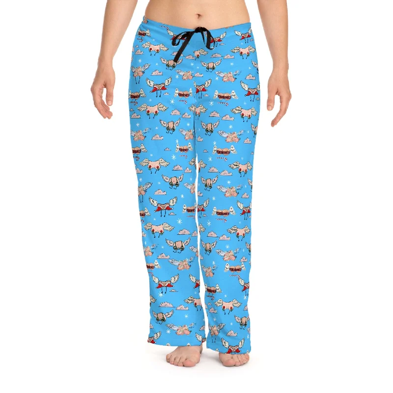 women's pajamas for everyday loungingWomen’s Pajama Pants with New Year’s Flying B@@bies