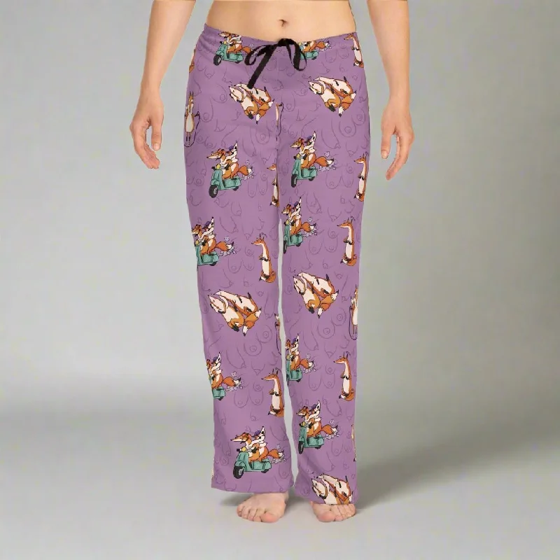 women's pajamas for yoga and meditationWomen's Pajama Pants with  foxe b@@bs