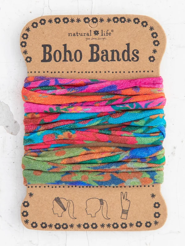 women's striped pajama setsBoho Bands Hair Ties, Set of 3 - Multi Floral