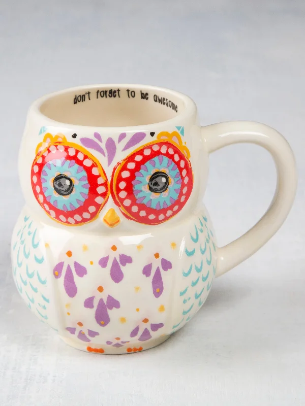 women's short sleeve pajama setsFolk Art Coffee Mug - Eleanor The Owl