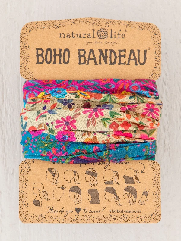 women's pajamas for gift-givingFull Boho Bandeau® Headband - Floral Border